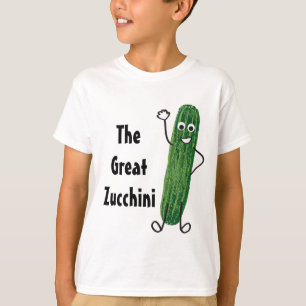 T-shirt La chemise végétarienne de grande courgette