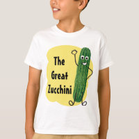 La chemise végétarienne de grande courgette