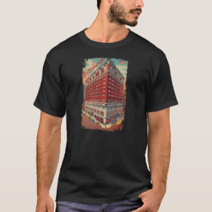 T-shirt La chemise vintage des hommes d'hôtel de Roosevelt