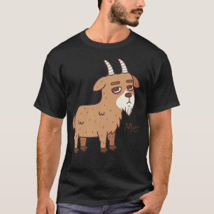 T-shirt La Chèvre Aquarellée Va Meh Drôle Pun