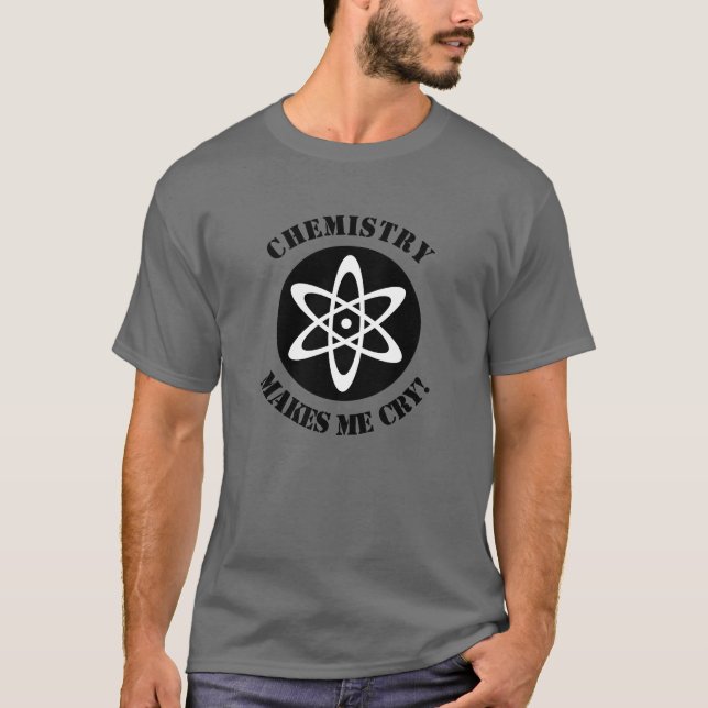 T-shirt La chimie de chemise de la Science m'incite à (Devant)
