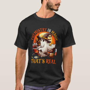 T-shirt La chimie est magique Halloween Boo Fantôme Drôle