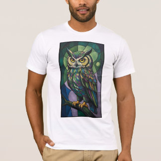 T-shirt La Chouette en Verre Coloré