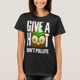 T-shirt La Chouette Woodsy donne un coup de pied ne pollue