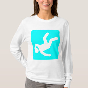 T-shirt La chute de l'homme - Cyan
