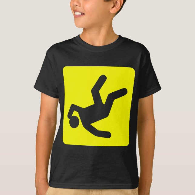 T-shirt La Chute de l'Homme - Jaune (Devant)