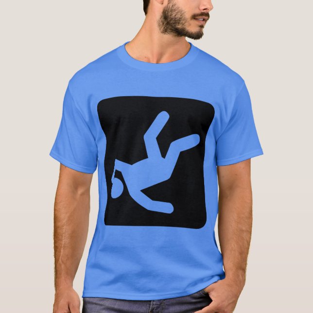 T-shirt La Chute de l'Homme - Noir (Devant)