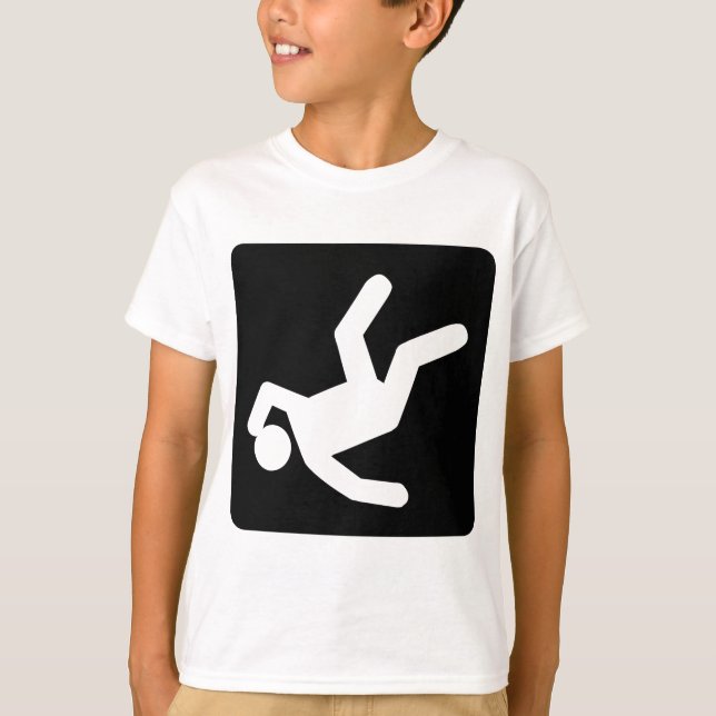 T-shirt La Chute de l'Homme - Noir (Devant)