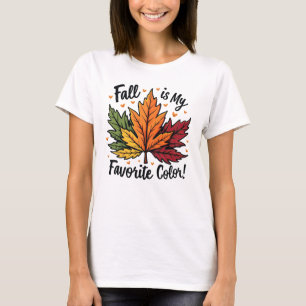 T-shirt La chute est ma couleur préférée - Gradient de la