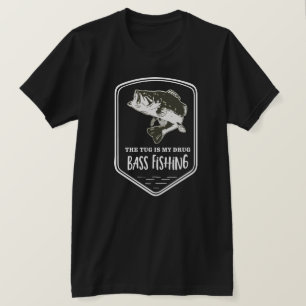 T-shirt La citation de pêche au bar la traction subite est