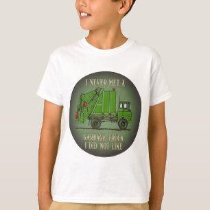 T-shirt La citation verte d'opérateur de camion à ordures