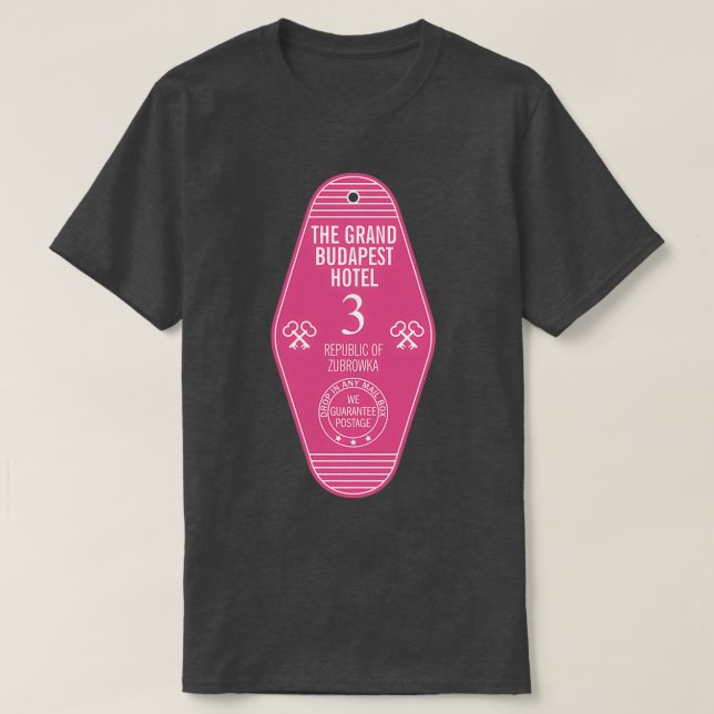 T-shirt La clé de l'hôtel Grand Budapest (Design devant)