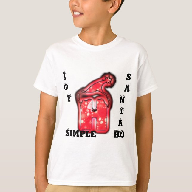 T-shirt La Collection moderne de chapeaux de Santa. (Devant)