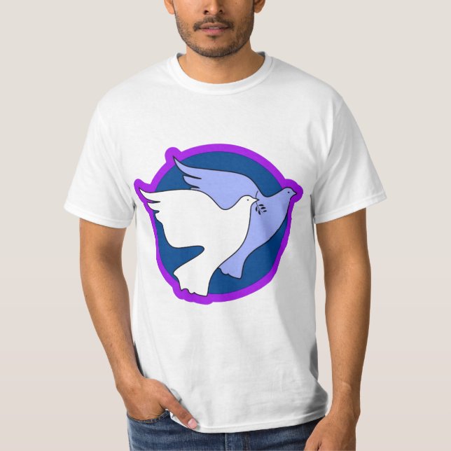 T-shirt La colombe est un symbole de paix (Devant)