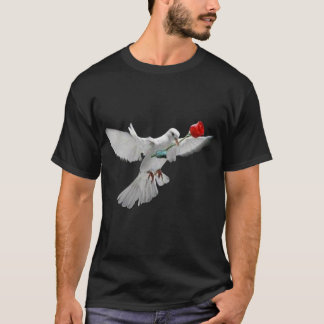 T-shirt La colombe et le Rose