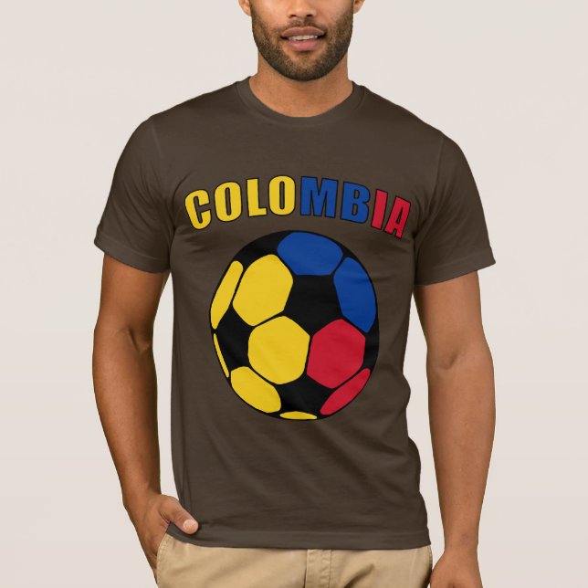 T-shirt La Colombie Footy (foncé) (Devant)