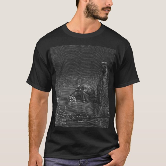 T-shirt La comédie divine A de Dante (Devant)