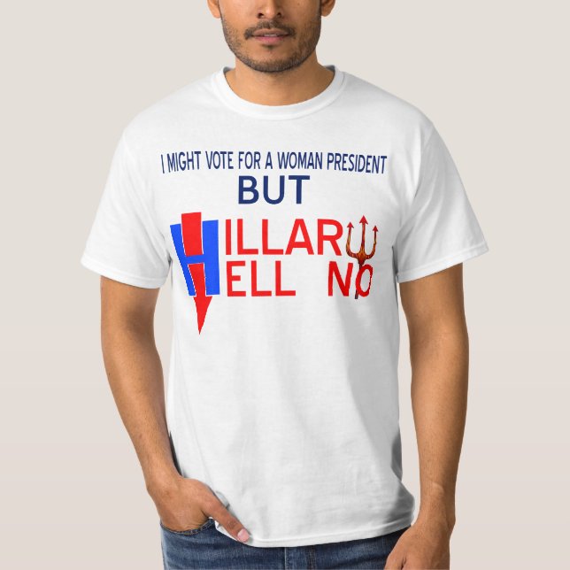 T-shirt la conception de Hillary d'original non par le (Devant)
