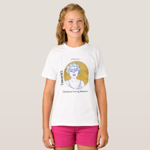 T-shirt La confiance célèbre une forte collection de fem