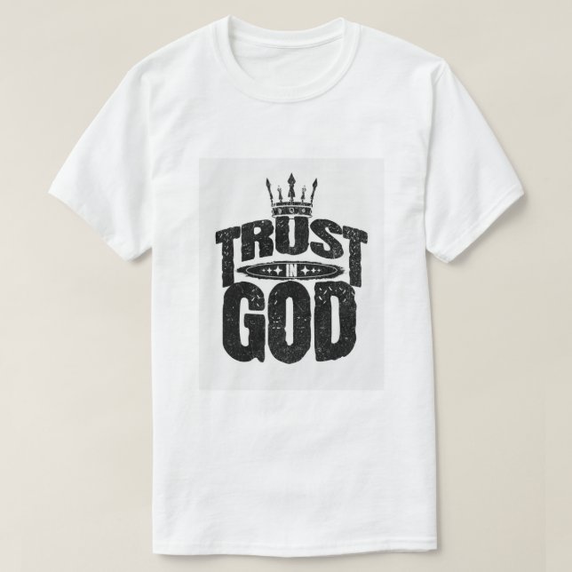 T-shirt La confiance en Dieu Chemise graphique - La confia (Design devant)