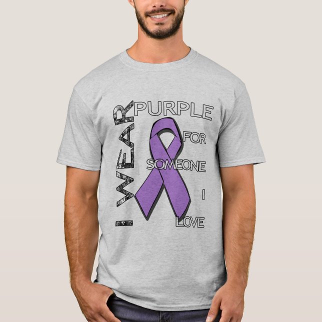 T-shirt La conscience d'Alzheimer foncé (Devant)