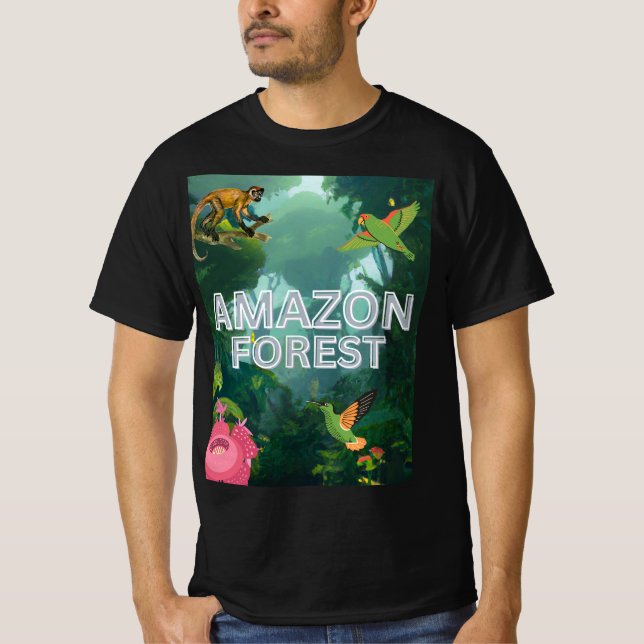 T-shirt La conservation de la forêt amazonienne - La forêt (Devant)