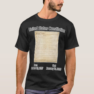 T-shirt La constitution des USA est morte 1/20/09