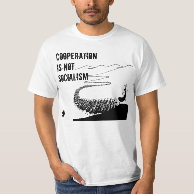 T-shirt La coopération n'est pas socialisme (Devant)