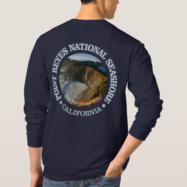 T-shirt La côte nationale de Point Reyes (Dos)