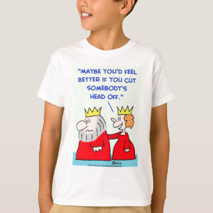 T-shirt la coupe de reine de roi se dirigent
