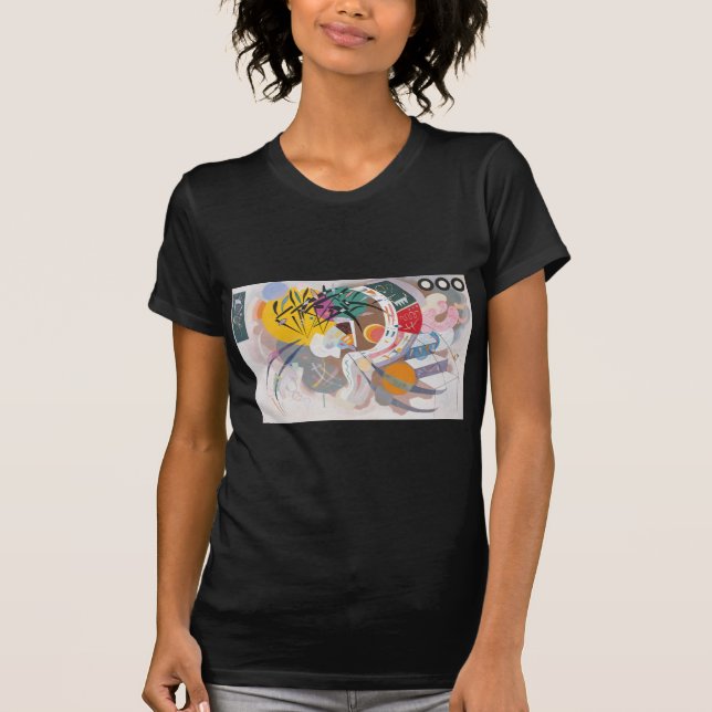 T-shirt La courbe dominante de Kandinsky Abstraite (Devant)