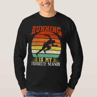 T-shirt La course est ma saison préférée Vintage