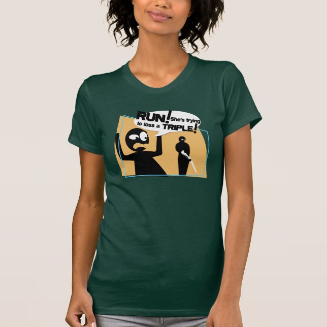 T-shirt La "course !" Pièce en t de lancer de fusil (Devant)