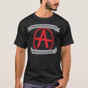 T-shirt La courtoisie est prévue, respect est gagnée