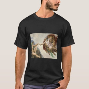 T-shirt La Création D'Adam Par Michaelangelo