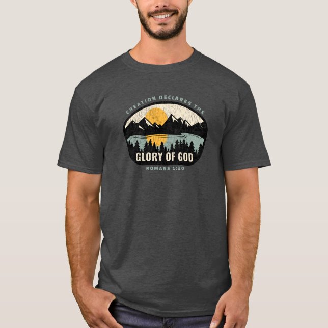 T-shirt La création déclare la gloire de Dieu (Devant)