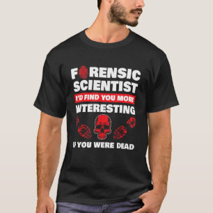 T-shirt La criminalistique La scène de crime Preuve Adn Cr