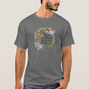 T-shirt La Croix Chrétienne Léopard Choisie Béni Soit Pard
