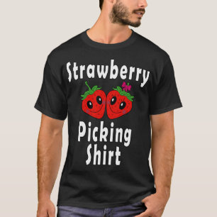 T-shirt La cueillette de fraises fraises en amour Coût amu