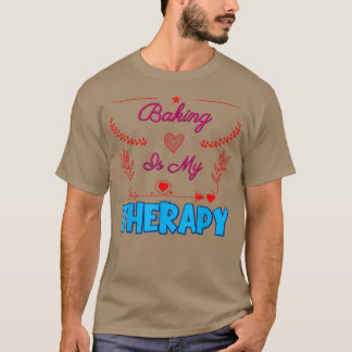 T-shirt La Cuisine Est Ma Thérapie Sarcastique Blague Dit