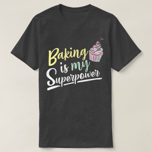 T-shirt La Cuisine Est Mon Costume Alimentaire Fun Cupcake (Design devant)