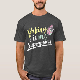 T-shirt La Cuisine Est Mon Costume Alimentaire Fun Cupcake