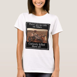 T-shirt La curiosité Rover de la NASA et aucuns chats sur