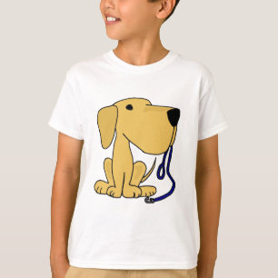 T-shirt La CX chien mignon avec la laisse