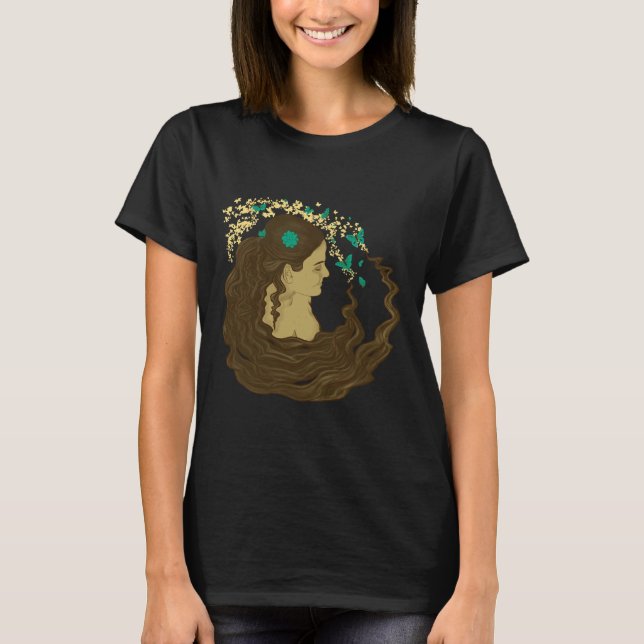 T-shirt La Dame Aux Papillons (Devant)
