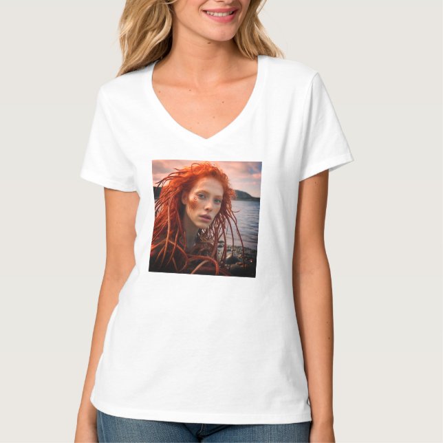 T-shirt La Dame de la Mangrove par Juan Cabana 2024 (Devant)