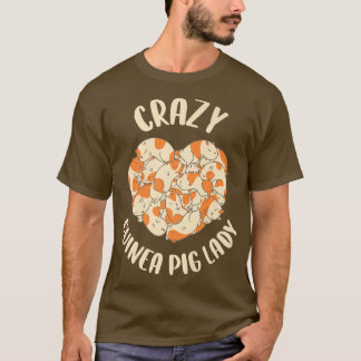T-shirt La dame du cochon de Guinée folle