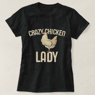 T-shirt La dame folle du poulet