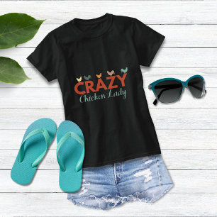 T-shirt La dame folle du poulet