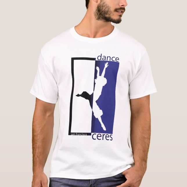 T-shirt la danse ceres jete grand inverse bleu (Devant)